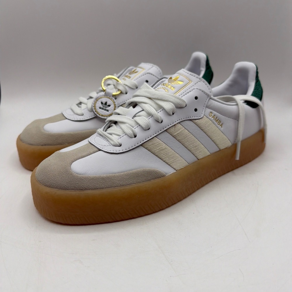 Size 9 - adidas Sambae Shoes Off White‎ Green W IF7162